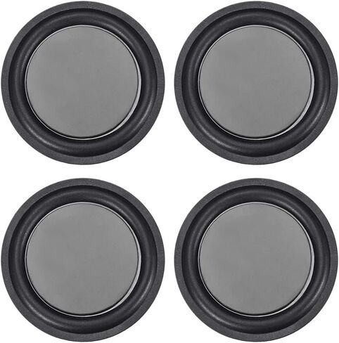 uxcell 4Pcs 2.5" 67mm Bass Speaker Passive Radiator Auxiliary Rubber Vibration Plate Subwoofer DIY Repair in Saudi Arabia