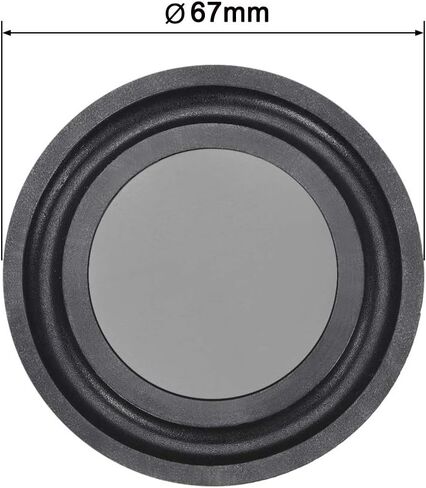 uxcell 4Pcs 2.5" 67mm Bass Speaker Passive Radiator Auxiliary Rubber Vibration Plate Subwoofer DIY Repair in Saudi Arabia