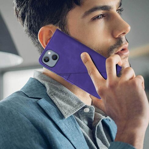 متوافق مع حافظة محفظة iPhone 13 Mini، [مسند] [حزام المعصم] [فتحات حامل البطاقة] حافظة هاتف صغيرة واقية داخلية من مادة TPU 13، غطاء قلاب من جلد البولي يوريثان لحافظة iPhone Mini 13 (أزرق) in Kuwait
