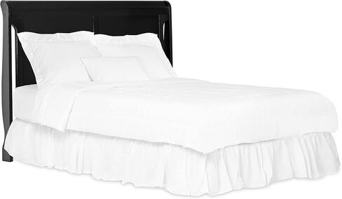 سرير برودي 5 في 1 قابل للتحويل بلوحة كاملة باللون الأسود مع مبدل وأدراج واسعة وطاولة تغيير قابلة للفصل ووسادة تغيير مقاس 1 بوصة in Kuwait