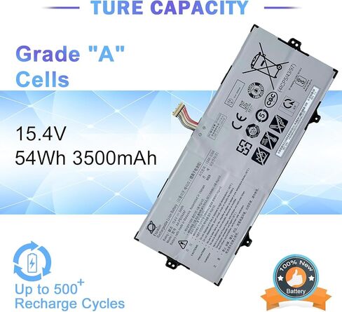 Espacio AA-PBSN4AF استبدال بطارية الكمبيوتر المحمول NP930SBE NT930SBE SAMSUNG Galaxy Book Flex Alpha NP730QCJ Flex 2 Alpha NP730QDA Series 4ICP5/43/97 BA43-00391A 54Wh/3530mAh in Kuwait