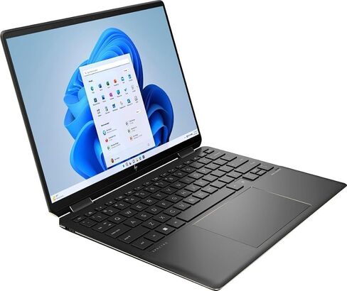 كمبيوتر محمول HP Spectre x360 2 في 1، شاشة لمس 13.5 بوصة 3K IPS، Intel i7-1355U 10-Core، Iris Xe Graphics، 16GB LPDDR4 4TB SSD، لوحة مفاتيح بإضاءة خلفية، Thunderbolt 4، بصمة الإصبع، Wi-Fi 6E، Win10 Home، COU يو اس بي 32 جيجا in Saudi Arabia