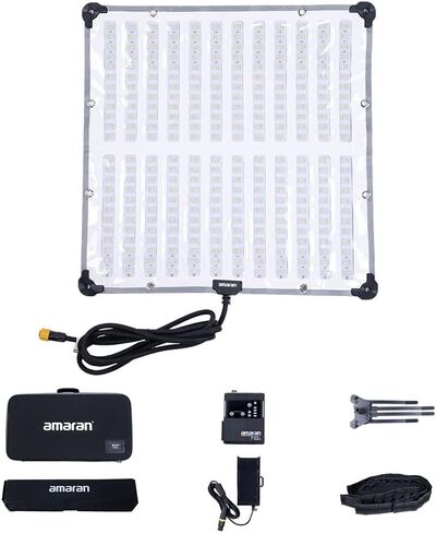 مصباح فيديو Aputure Amaran F22x RGB Flex LED مع شبكة قرص العسل، 200 وات ثنائي اللون 2500K-7500K يدعم التحكم في تطبيق DMX Sidus Link مدمج 9 إضاءة FX in Saudi Arabia