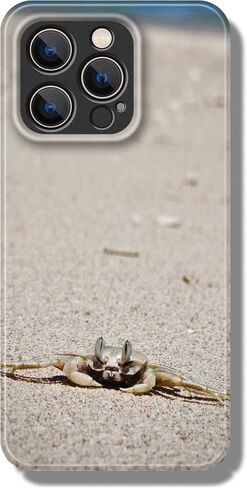 حافظة هاتف لهاتف iPhone 13 Pro، تصميم نصف حزمة، ملمس آلي مكشوف، مقاوم للخدش، سهل التنظيف، غطاء هاتف بلوري، مضاد لبصمات الأصابع، صلب، واقي عدسة، نمط سرطان البحر (سرطان البحر، IPhone 13 Pro) in Saudi Arabia