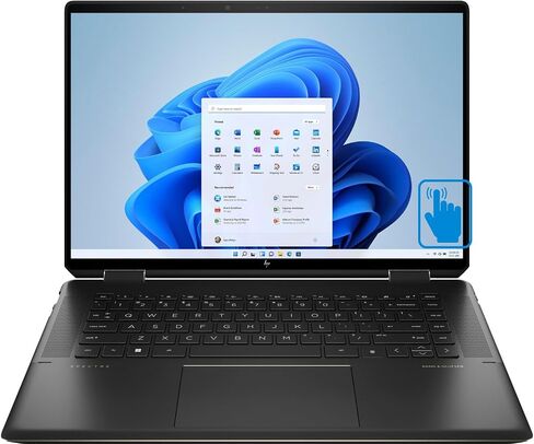 HP Spectre x360 Home & Business 2-in-1 Laptop (Intel i7-11390H 4-Core, 16GB RAM, 512GB PCIe SSD, Intel Iris Xe, 16.0" 60 Hz Touch 3072x1920, Win11Pro) with Microsoft 365 Personal, Dockztorm (Renewed) in Saudi Arabia