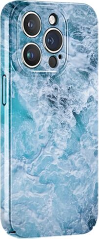 حافظة هاتف لهاتف iPhone 13 Pro، تصميم نصف حزمة، ملمس آلي مكشوف، مقاوم للخدش، سهل التنظيف، غطاء هاتف بلوري، مضاد لبصمات الأصابع، صلب، واقي عدسة، نمط سرطان البحر (سرطان البحر، IPhone 13 Pro) in Saudi Arabia