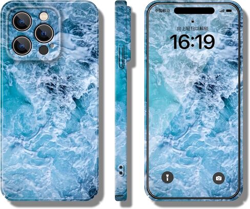 حافظة هاتف لهاتف iPhone 13 Pro، تصميم نصف حزمة، ملمس آلي مكشوف، مقاوم للخدش، سهل التنظيف، غطاء هاتف بلوري، مضاد لبصمات الأصابع، صلب، واقي عدسة، نمط سرطان البحر (سرطان البحر، IPhone 13 Pro) in Saudi Arabia