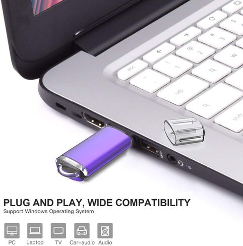 محرك أقراص فلاش Aiibe سعة 16 جيجابايت USB 3.0 5 عبوات محرك أقراص فلاش 16 جيجابايت 3.0 محرك إبهام متعدد حزم محركات أقراص USB (16 جيجا، 5 ألوان مختلطة: أزرق أحمر فضي أخضر أرجواني) in Kuwait