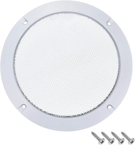 uxcell 8" Speaker Grill Mesh Decorative Circle Woofer Guard Protector Cover Accessories White in Saudi Arabia