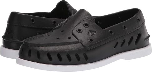 Sperry womens Authentic Original Float Boat Shoe, Black, 8 US in Saudi Arabia