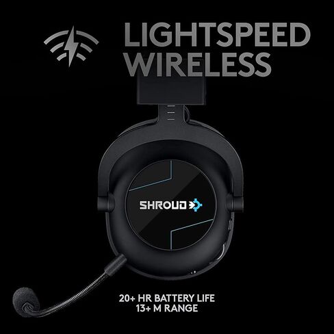 سماعة الألعاب اللاسلكية Logitech G PRO X Lightspeed - إصدار Shroud (متجددة) in Kuwait