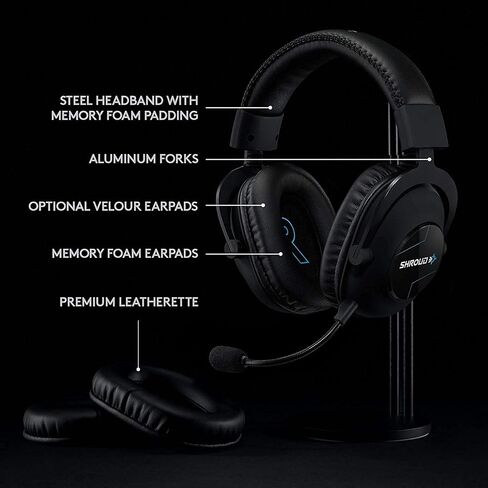 سماعة الألعاب اللاسلكية Logitech G PRO X Lightspeed - إصدار Shroud (متجددة) in Kuwait