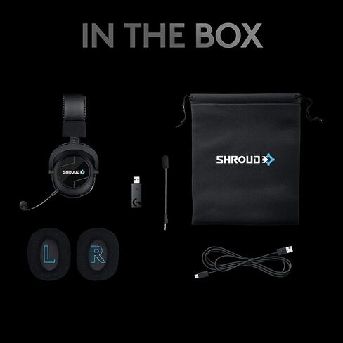 سماعة الألعاب اللاسلكية Logitech G PRO X Lightspeed - إصدار Shroud (متجددة) in Kuwait