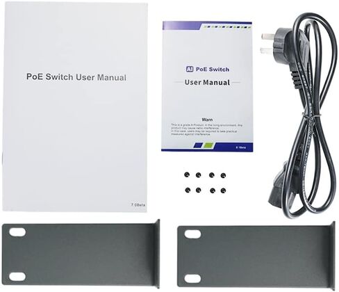 6COM 8 Port Gigabit PoE Switch, 8 PoE+ Ports 120W 10/100/1000Mbps, Plug & Play, 802.3af/at, Metal Fanless Unmanaged Network Switch, Limited Lifetime Protection in Saudi Arabia