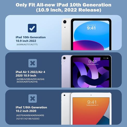 واقي شاشة للخصوصية من TiMOVO متوافق مع iPad الجيل العاشر 2022، طبقة حماية من الزجاج المقوى مضادة للتجسس لجهاز iPad 10.9 بوصة 2022، مضاد لبصمات الأصابع، مضاد للخدش، عبوة واحدة in Saudi Arabia
