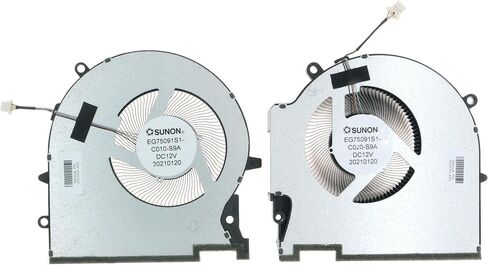 Replacement CPU+GPU Cooling Fan for HP OMEN 17-CK 17-CK1020NR 17-CK0372NR 2021 M78888-001 M78889-001 EG75091S1-C010-S9A EG75091S1-C020-S9A in Saudi Arabia