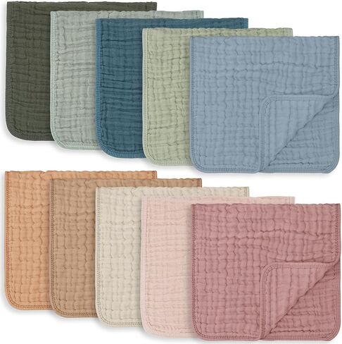 مجموعة أقمشة التجشؤ من الموسلين ومنظم لعلبة الحفاضات من كومفي كابز in Kuwait