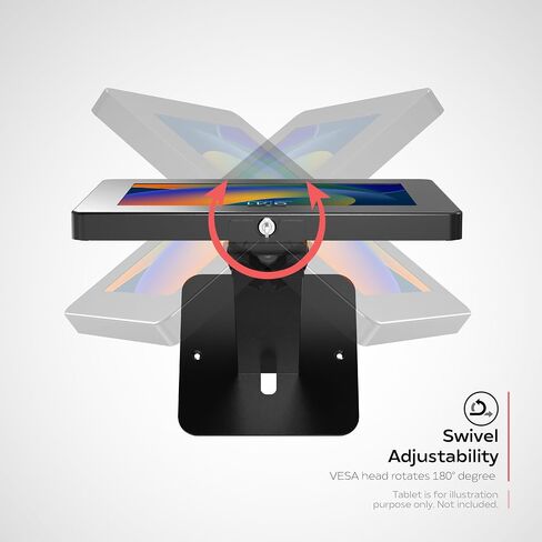 حامل كشك دوار أنيق - حامل مكتب أنيق يدور 360 درجة من CTA مع حامل VESA عالمي وفولاذ شديد التحمل للأجهزة اللوحية والحاملات والمرفقات وشاشات يصل وزنها إلى 11 رطلاً. - أبيض - (ADD-RSDMW) in Saudi Arabia