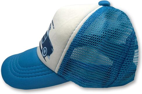 قبعة سائقي الشاحنات الشبكية ذات اللون الأزرق القابلة للتعديل من Surf Woody Car - قبعة بيسبول صيفية للشاطئ للرضع والأطفال الصغار والشباب in Kuwait