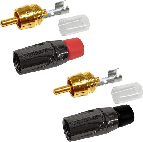 أفضل الكابلات في العالم 1.5 قدم - زوج كابل RCA إلى XLR (أنثى) - كابل توصيل الصوت Canare L-4E6S Star-Quad & Amphenol ACPL RCA & Neutrik Female XLR Gold Plugs - مصنوع حسب الطلب in Saudi Arabia