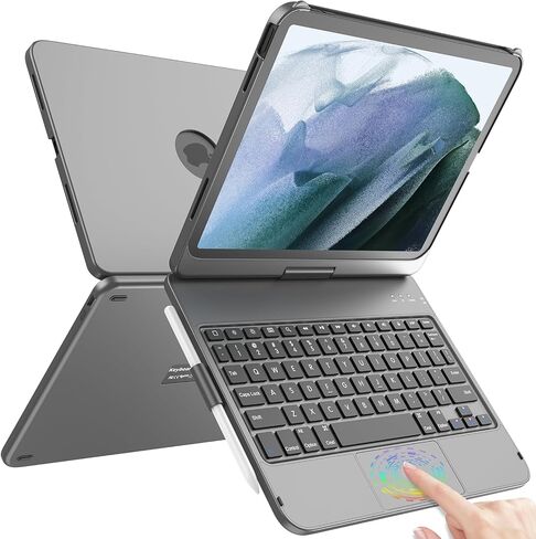 حافظة TQQ Touch لجهاز iPad (A16) الجيل الحادي عشر/العاشر مع لوحة المفاتيح in Kuwait