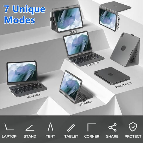 حافظة TQQ Touch لجهاز iPad (A16) الجيل الحادي عشر/العاشر مع لوحة المفاتيح in Kuwait