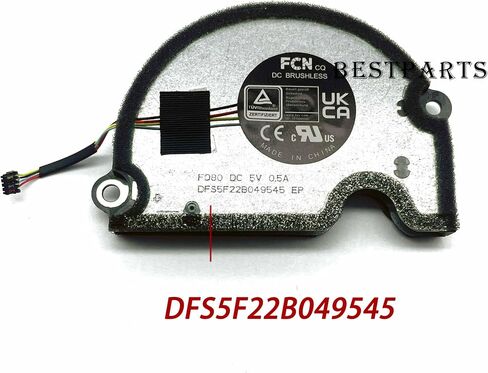 مروحة تبريد BestParts لـ ROG GU604 - بديل أصلي للمروحة الصغيرة الثالثة لجهاز ASUS ROG Zephyrus M16 (2023) GU604VI GU604VZ GU604VY، P/N: DFS5F22B049545، مروحة 5 فولت in Saudi Arabia