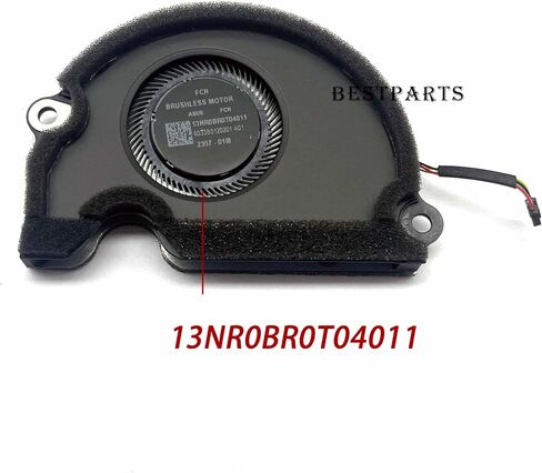 مروحة تبريد BestParts لـ ROG GU604 - بديل أصلي للمروحة الصغيرة الثالثة لجهاز ASUS ROG Zephyrus M16 (2023) GU604VI GU604VZ GU604VY، P/N: DFS5F22B049545، مروحة 5 فولت in Saudi Arabia