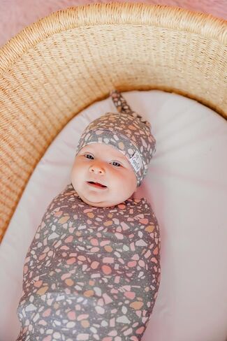 Copper Pearl Large Premium Knit Baby Swaddle Receiving Blanket Gemini in Saudi Arabia