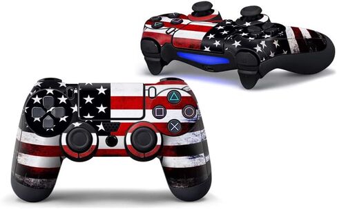 USA Flag Sticker Vinly Decal Cover for Sony Playstation 4 DualShock Wireless Controller in Kuwait
