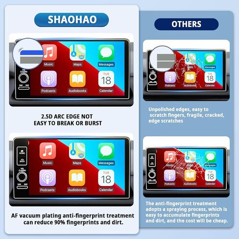 SHAOHAO 2023 2024 Integra Screen Protector Fit for 2023 2024 Acura Integra 7 In Touch Screen 9H Tempered Glass Integra 2023 2024 Screen Protector HD Clarity Anti-Scratch 7" Car Screen Protective Film for Integra 2023 2024 Accessories in Kuwait