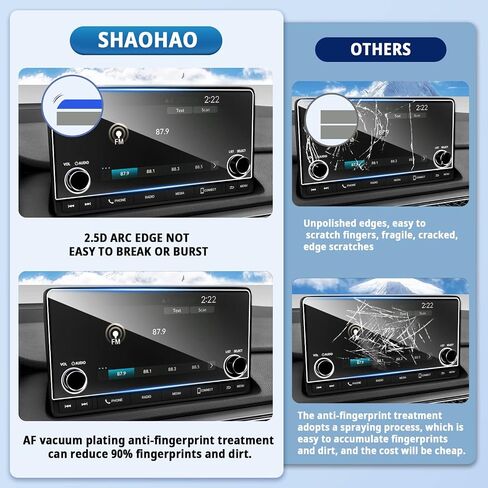 SHAOHAO 2023 2024 Integra Screen Protector Fit for 2023 2024 Acura Integra 7 In Touch Screen 9H Tempered Glass Integra 2023 2024 Screen Protector HD Clarity Anti-Scratch 7" Car Screen Protective Film for Integra 2023 2024 Accessories in Kuwait