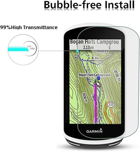(عبوة من 4) واقي شاشة من الزجاج المقوى لـ Garmin Edge 1030، AKWOX 0.3 مم 9H واقي صلب مقاوم للخدش لـ Garmin Edge 1030 in Kuwait