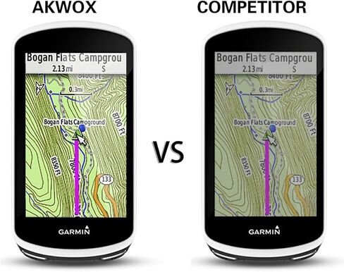 (عبوة من 4) واقي شاشة من الزجاج المقوى لـ Garmin Edge 1030، AKWOX 0.3 مم 9H واقي صلب مقاوم للخدش لـ Garmin Edge 1030 in Kuwait