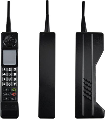 زخرفة الهاتف الخليوي من الطوب الرجعية، الرجعية 80s 90s الطوب الدعائم الهاتف حلية نموذج خلوي لمحاكاة التصوير الفوتوغرافي، الطراز القديم بيجر بيبرز نموذج لديكورات الحفلات ديكور المنزل المرحلة الأسود in Saudi Arabia