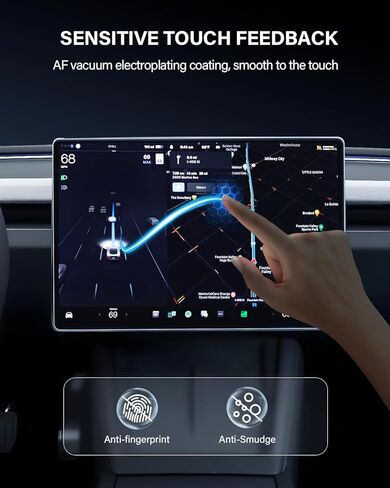 لـ 2024 Tesla Model 3 واقي شاشة Highland [مضاد للوهج] شاشة لمس 15 بوصة وشاشة خلفية 8 بوصة فيلم AR متوافق مع الطراز 3 Highland - HD واضح/مضاد لبصمات الأصابع/ 4 عبوات in Kuwait