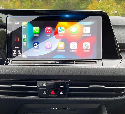 TTCR-II متوافق مع واقي شاشة 2022-2024 Volkswagen Golf GTI وGolf R مقاس 10 بوصة، واقي شاشة لمس من الزجاج المقسى لـ 2022-2024 VW Golf GTI Autobahn SE وGolf R 4motion Navigation Display (10 بوصات) in Kuwait
