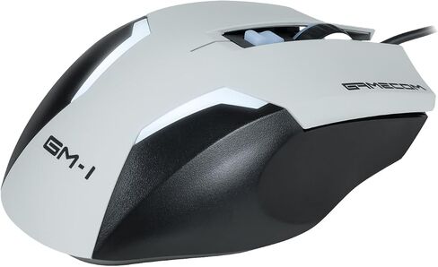 ماوس الألعاب GM-1 – مستشعر بصري HyperGlide – إعداد التوصيل والتشغيل – تصميم مريح – إضاءة LED – رمادي قمري in Saudi Arabia