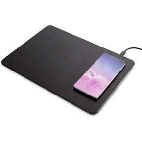 Wireless Charger Mousepad Charger Fast Cell Phone Charger Charging 15W QI Certified CASE-Friendly Cell Phone Charger (Black)