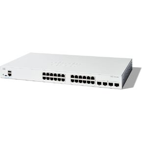 Cisco Catalyst 1300-24T-4X Managed Switch, 24 Port GE, 4x10GE SFP+, Limited Lifetime Protection (C1300-24T-4X)