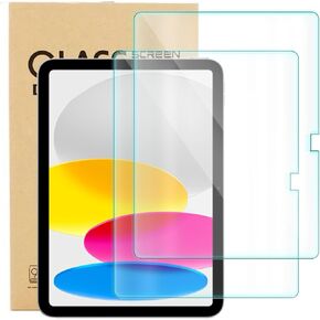 واقي شاشة من الزجاج المقوى المقوى متوافق مع iPad الجيل العاشر 10.9 بوصة 2022، عبوتان من واقي شاشة الكمبيوتر اللوحي للكتابة مثل الورق