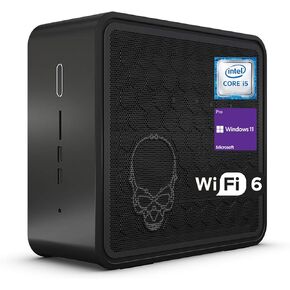 Intel NUC Extreme Business PC Desktop, Core i5-9300H, 8GB RAM, 256GB PCIe SSD, Thunderbolts, HDMI, RJ-45, SD Card Reader, Wi-Fi 6, Windows 11 Pro, Black in Saudi Arabia