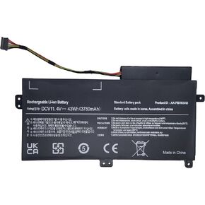 AA-PBVN3AB Replacement Laptop Battery Compatible with Samsung NP370R4E NP370R5E NP450R4E NP450R5E NP510R5E 11.4V 43Wh/3780mAh
