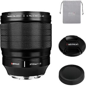 AstrHori 85mm F1.8 Full Frame Auto Focus Lens Medium Telephoto Prime Portrait Lens for Nikon Z Mount Mirrorless Cameras Z5,Z6,Z6II,Z7,Z7II,Z8,Z9,Z30,Z50,ZFC