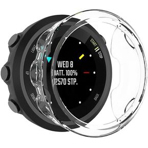 REYDA 2 Pack Watch Case Compatible for Garmin Forerunner 45S, Ultra-Thin Soft TPU Silicone Edge Bumper Case Impact Resistant Frame Protective Cover for Garmin Forerunner 45S (NO Screen Protector)