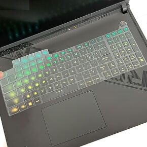 Ultra Thin Keyboard Cover for 2024 2023 ASUS ROG Strix Scar 18/ROG Strix G18 18 inch Gaming Laptop, ROG Strix Scar 18 G834 G834JY & ROG Strix G18 G814 G814JI G814JZ G814JU/JV/JYG814JIR/JZR/JVR (TPU)