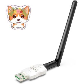 Class 1 Long Range Bluetooth Adapter for PC, QGOO USB Bluetooth Adapter for PC 5.3+EDR, Bluetooth Dongle Bluetooth Receiver Support Windows10/8.1/8/7（white-057）