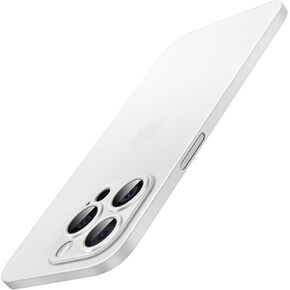 JETech Ultra Slim (0.35mm Thin) Case for iPhone 15 Pro Max 6.7-Inch, Camera Lens Cover, Lightweight Matte Finish PP Hard Minimalist Case, Support Wireless Charging (Black Titanium)