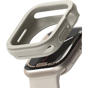 Ringke Air Sports [Tailored Cutouts] Compatible with Apple Watch Series 9, 8, 7 (41mm), SE (40mm) Case, Soft Flexible Lightweight Slim TPU Cover for Women, Men - Black