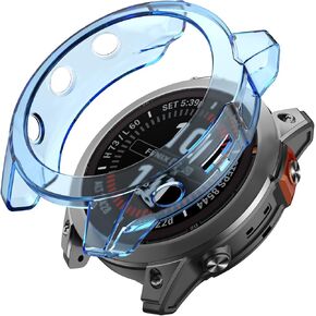 Case Compatible with Garmin Fenix 7/Epix Pro 47mm/Fenix 7 Pro Smart Watch, TPU Scratch Resistant Plating Case Cover (Not Compatible with Fenix 7S/7X)